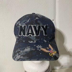USA Navy embroidered eagle military camo adjustable hat JWM cap